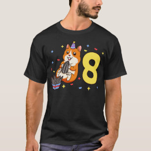 Ich bin 8 mit Hamster-Kindern Geburtstag 8 Jahre a T-Shirt