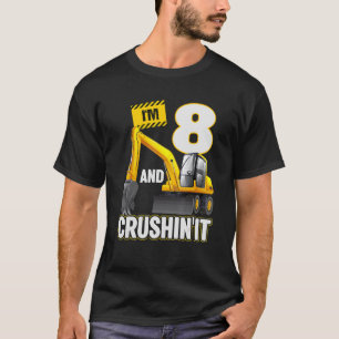 Ich bin 8 und graben es Baugraben 8. T-Shirt