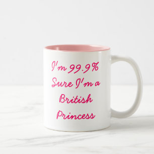 Ich bin 99,9% sicher ich bin eine britische zweifarbige tasse