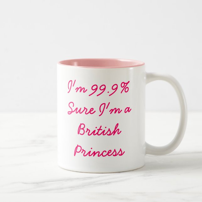 Ich bin 99,9% sicher ich bin eine britische zweifarbige tasse (Rechts)