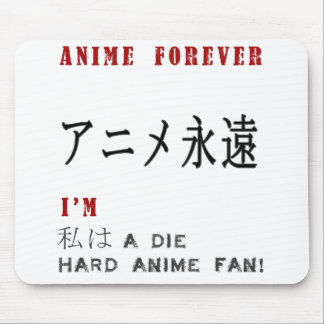 Ich bin a die harten Animefan Mousepad