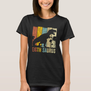 Ich bin acht Saurus 8 Jahre alt Rex für Jungs 8th T-Shirt