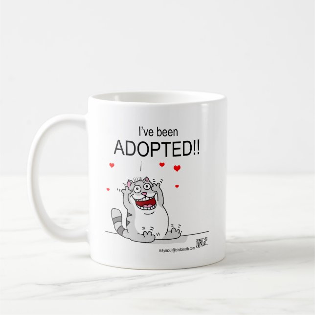 Ich bin Adoptiert worden! Kaffeetasse (Links)