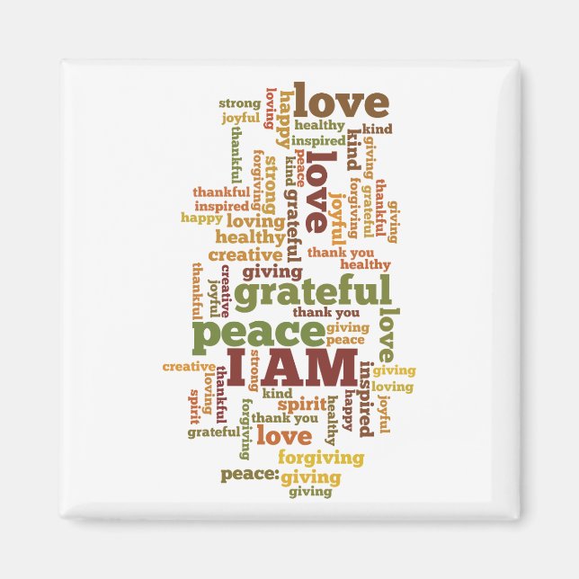 ICH BIN Affirmations Magnet (Vorne)