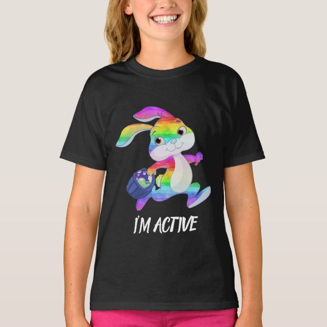 ICH BIN AKTIVES MÄDCHEN T-Shirt (Vorderseite)