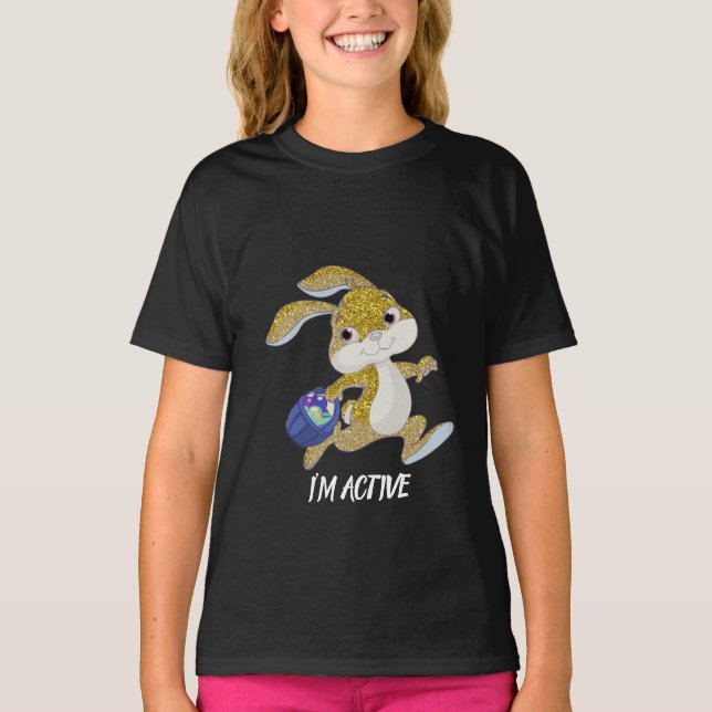 ICH BIN AKTIVES MÄDCHEN T-Shirt (Vorderseite)
