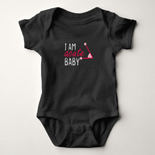 Ich bin akutes Baby Pink, Math Baby, Junge Mutter  Strampler