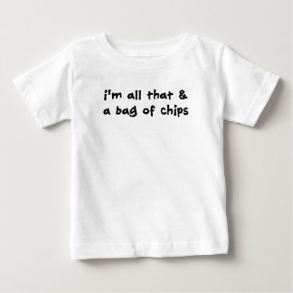 Ich bin aller der u. eine Tasche des Chip-T - Baby T-shirt