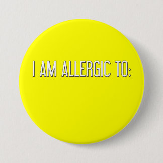 "ICH BIN ALLERGISCH " BUTTON