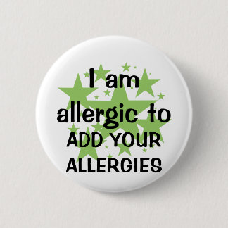 Ich bin allergisch - fertigen Sie mit der Allergie Button