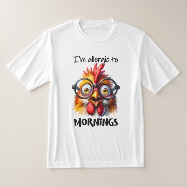 Ich bin allergisch gegen Morgen! T-Shirt (Ablage )