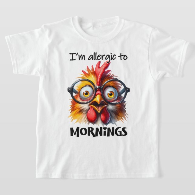 Ich bin allergisch gegen Morgen! T-Shirt (Ablage )