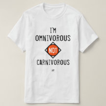 Ich bin allesfressend, nicht fleischsüchtig