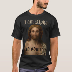 Ich bin Alpha und Omega Jesus Christus Malerei Rap T-Shirt