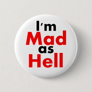 Ich bin als Höllen-Knopf wütend Button