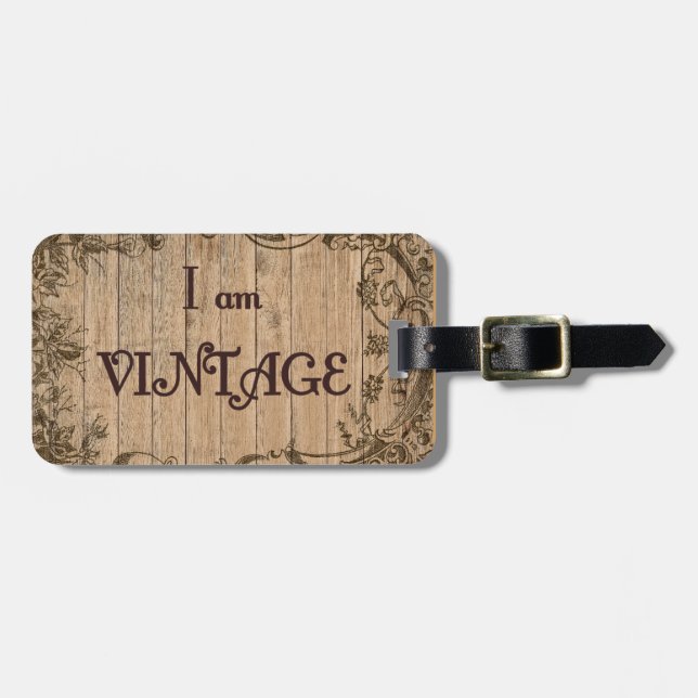 Ich bin alt gepäckanhänger (Vorderseite horizontal)