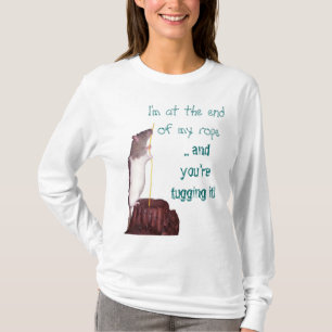 Ich bin am Ende meines T-Shirts