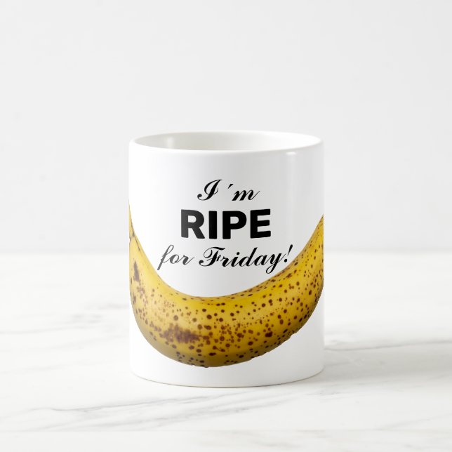 Ich bin am Freitag RIPE! Kaffeetasse (Mittel)