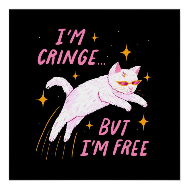 Ich bin am Rande, aber ich bin frei Poster (Vorderseite)