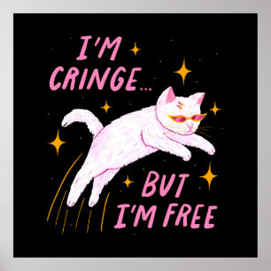 Ich bin am Rande, aber ich bin frei Poster