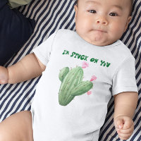 Ich bin an dir hängengeblieben Kaktus Baby Strampl