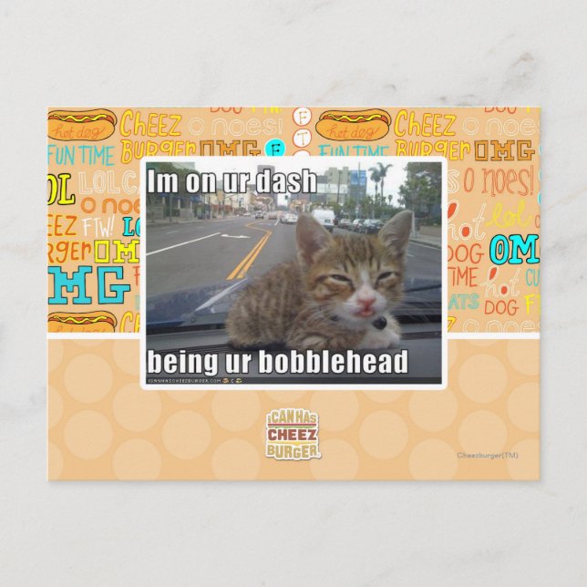 Ich bin an unserem Bindestrich Postkarte (Vorderseite)