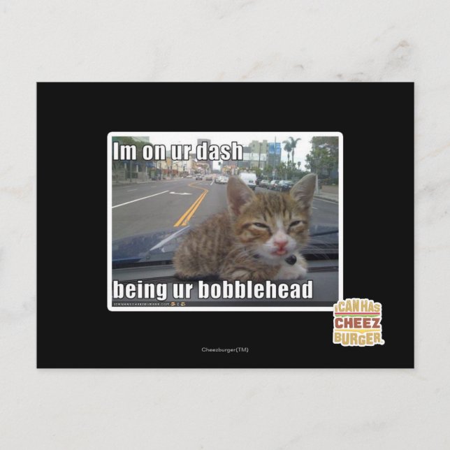 Ich bin an unserem Bindestrich Postkarte (Vorderseite)