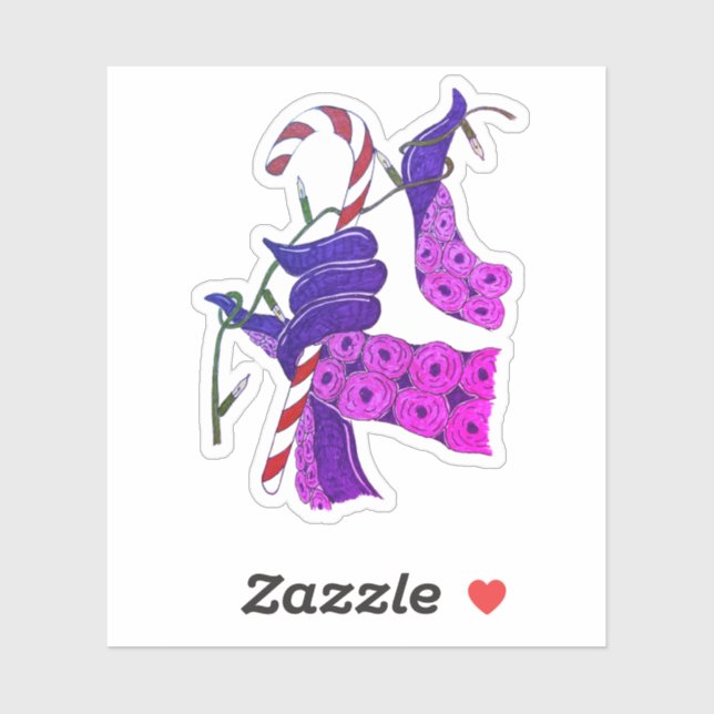 Ich bin an Weihnachten gefangen! Aufkleber (Blatt)