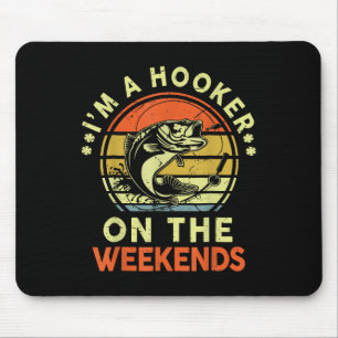 Ich bin an Wochenenden ein Angler-Vater - Fischer Mousepad