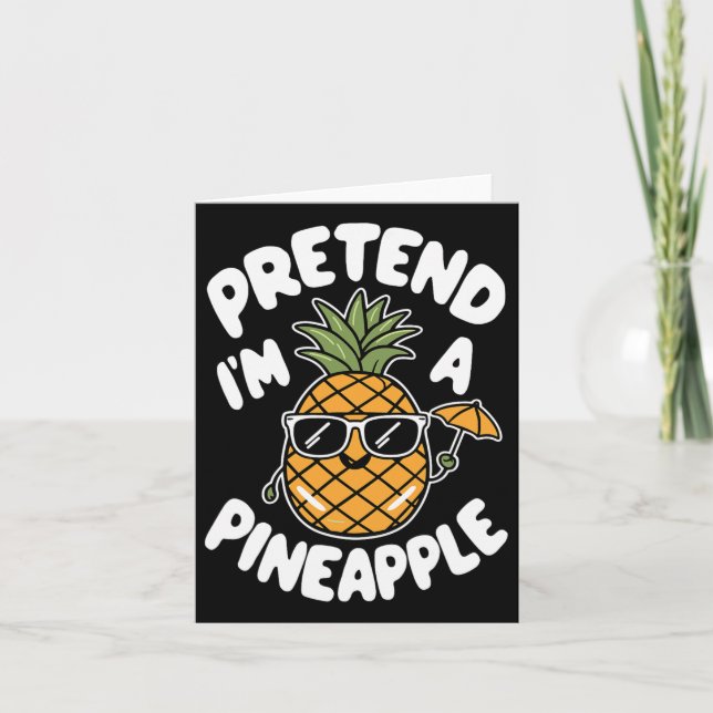 Ich bin Ananas Karte (Vorderseite)