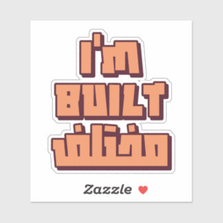 Ich bin anders gebaut im arabischen Funny Aufkleber