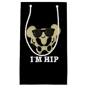 Ich bin Angesagt Funny Hipbone Anatomy Pun Dark BG Kleine Geschenktüte