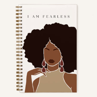 ICH BIN ANGST | Black Girl | SpiralNotebook Notizbuch
