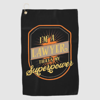 Ich bin Anwältin Golfhandtuch