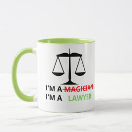 Ich bin Anwältin und kein Zauberkünstler-Funny-Zit Tasse