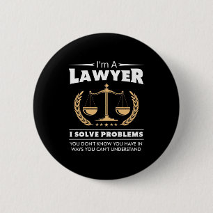 Ich bin Anwältin und löse Probleme Button