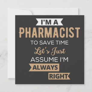 Ich bin Apotheker, um Zeit Retten. Nehmen wir mal Einladung