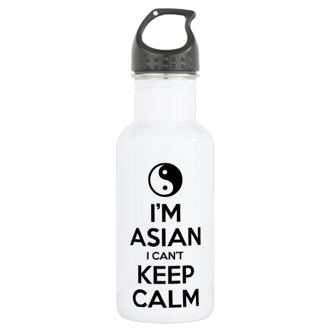 Ich bin Asiatin und kann nicht Ruhe Behalten haben Trinkflasche (Vorderseite)