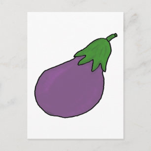 Ich bin Aubergine Postkarte