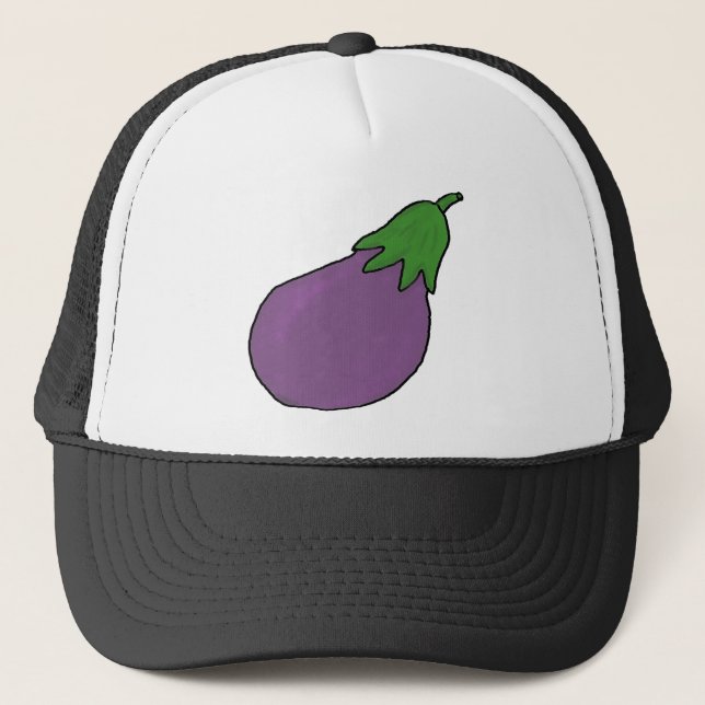 Ich bin Aubergine Truckerkappe (Vorderseite)