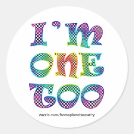 Ich bin auch einer... runder aufkleber
