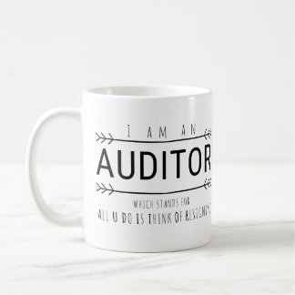 Ich bin Auditor Funny Accountant Kaffeetasse