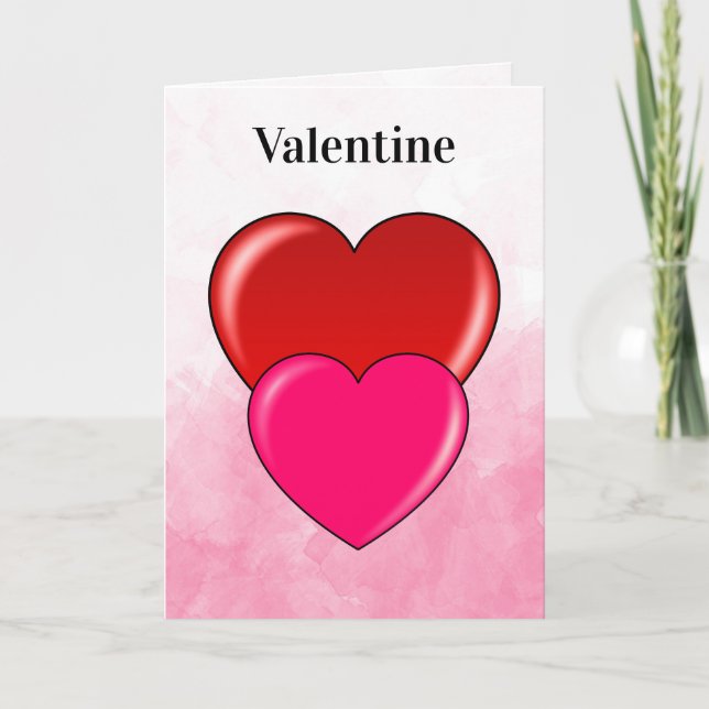 Ich bin auf deiner Valentinenkarte Karte (Vorderseite)