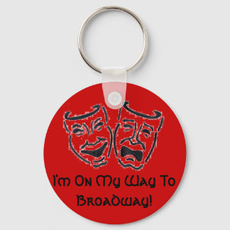 Ich bin auf dem Weg zum Broadway! Schlüsselkette Schlüsselanhänger