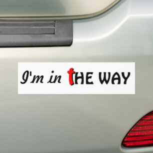Ich bin auf dem Weg zum Kreuz Autoaufkleber