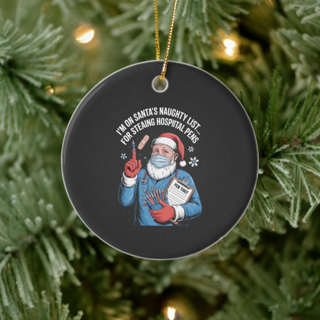 Ich bin auf der Liste der Unheilbaren, um das Kran Keramik Ornament (Baum)