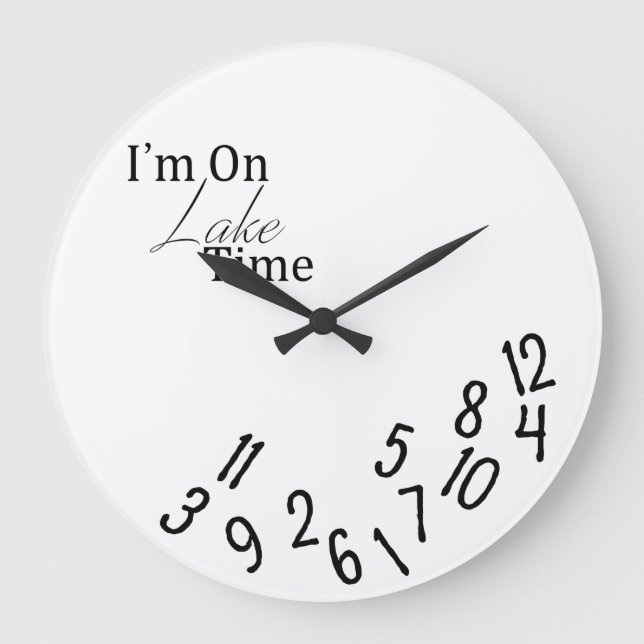 Ich bin auf der Seesuhr Große Wanduhr (Vorderseite)