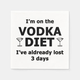 Ich bin auf der Wodka-Diät Serviette