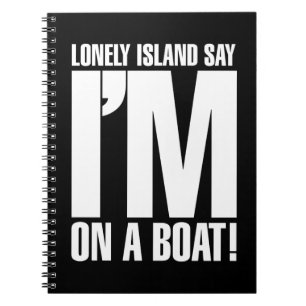 Ich bin auf einem Boot Notizblock