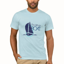 Ich bin auf einem Boots-T-Shirt